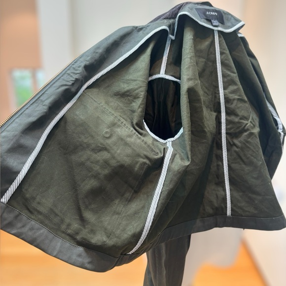 J. Crew New Cropped Barn Jacket in Olive Green - Picture 9 of 9